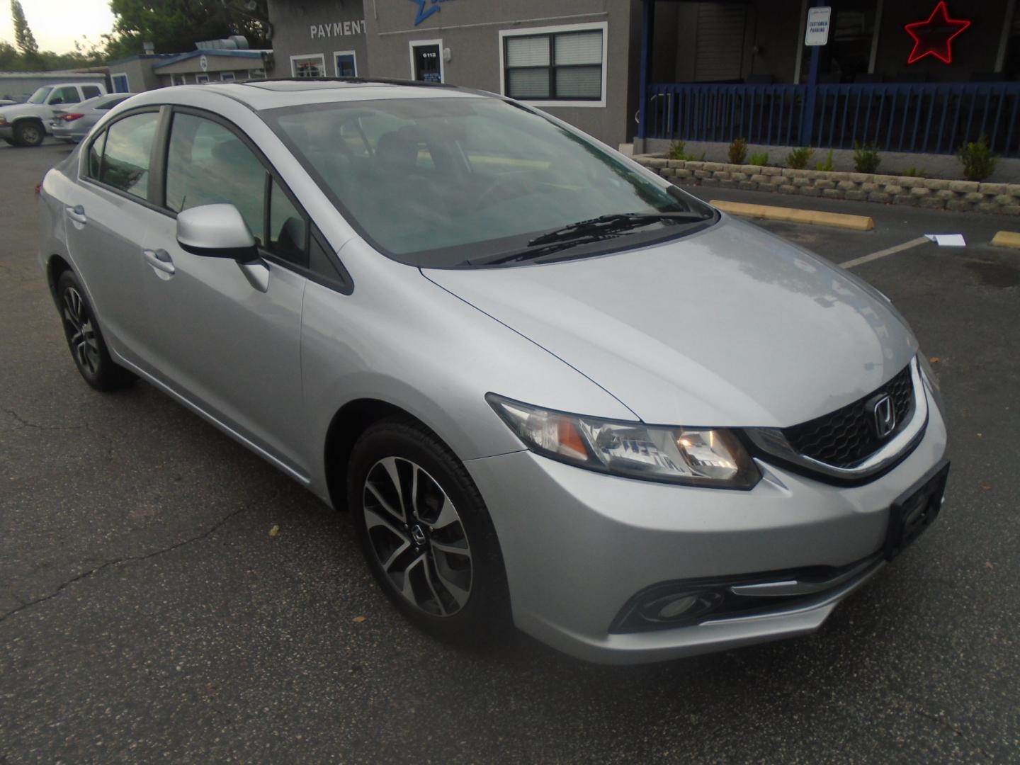 2013 Honda Civic EX-L Sedan 5-Speed AT (19XFB2F94DE) with an 1.8L L4 SOHC 16V engine, 5-Speed Automatic transmission, located at 6112 N Florida Avenue, Tampa, FL, 33604, (888) 521-5131, 27.954929, -82.459534 - Photo#2